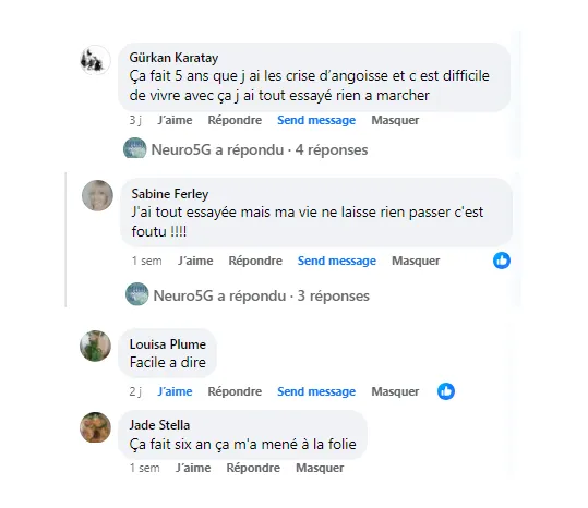 Rescapé93 commentaires victimes crises d' angoisse Commentaires que j'ai reçus de la part de personnes qui souffrent de crises d'angoisse ou de panique