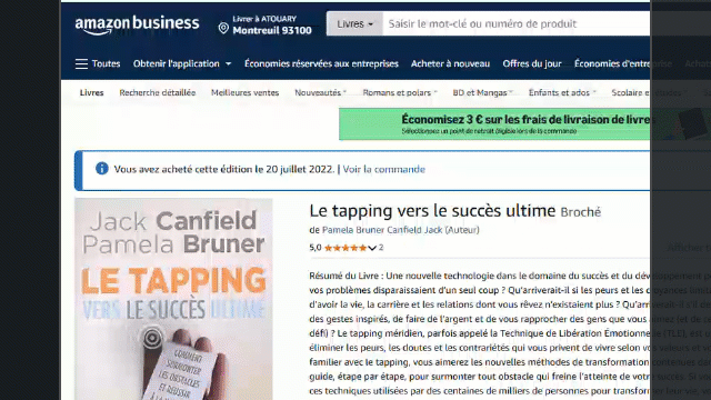 eft-tapping-Jack-Canfield-Rescapé-crises-angoisse Preuve d'achat de " le Tappping vers le succès ultime" de Jack Canfield par TeddySan le Rescapé93